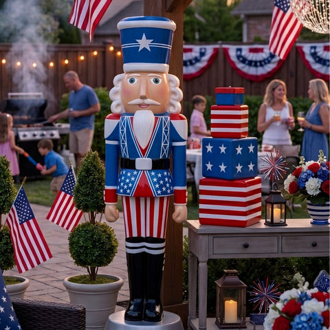 Large Fiberglass American Christmas Nutcracker Figure, 4ft to 12ft