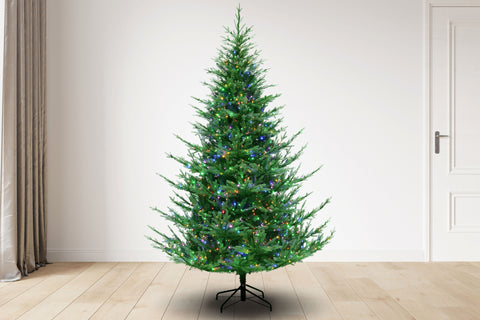 Sierra Fir Christmas Tree w/LED Dual Color Twinkle lights (1400), 7.5'