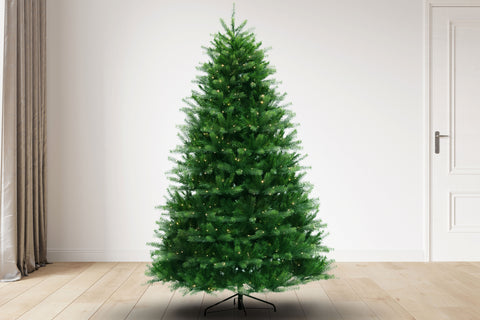 7.5 ft Montauk Fir Christmas Tree with 900 3mm Dual Color lights- 9 Function, 58D