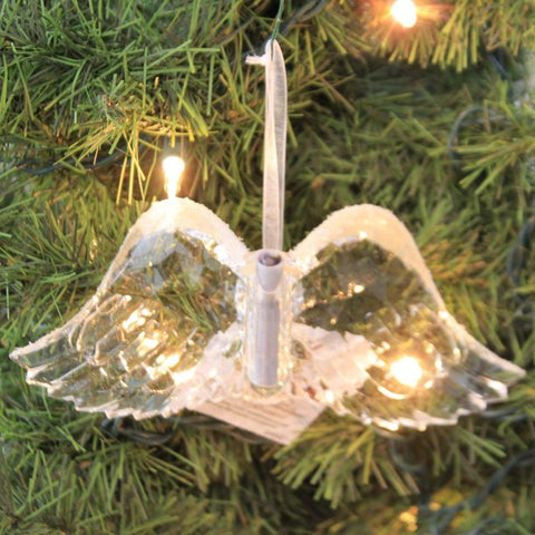 7" Acrylic "Spirit of Christmas" Angel Wings Ornament