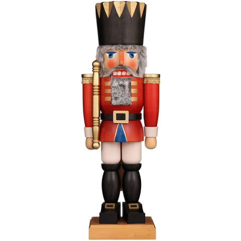 Christian Ulbricht Nutcracker Figurine - Extra Large Red King, 28"