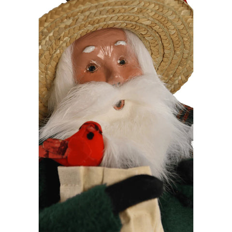 Cardinal Santa Caroler Figurine, 13"
