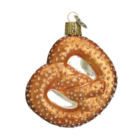 Pretzel Glass Ornament, 3"