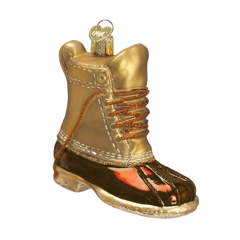 Glass Field Boot Ornament