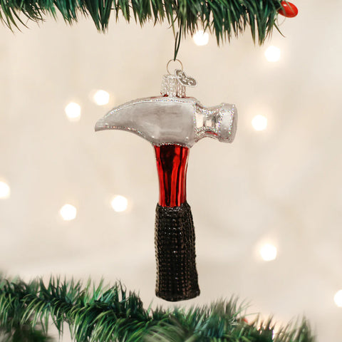 Claw Hammer Glass Ornament