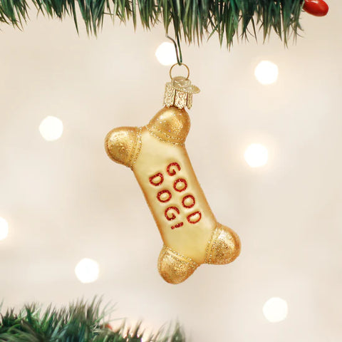 Dog Biscuit Ornament, 3.25"
