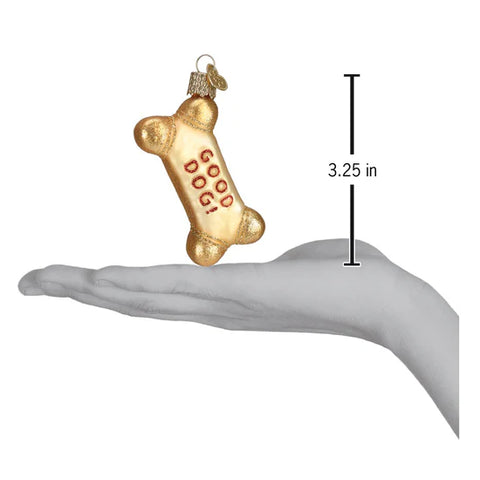 Dog Biscuit Ornament, 3.25"