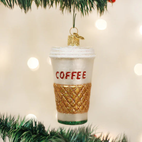 Coffee To Go Ornament, 3.5"