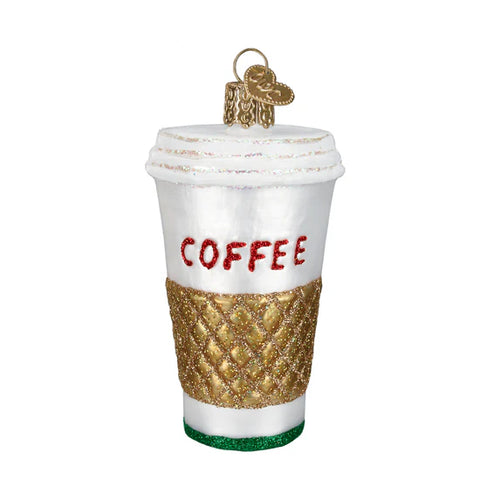 Coffee To Go Ornament, 3.5"