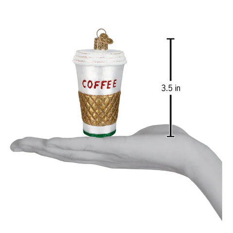 Coffee To Go Ornament, 3.5"