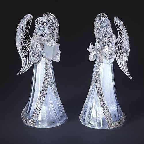 8.75"H LED Angel Figurine