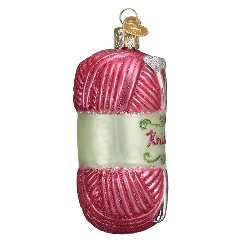 Knitting Yarn Ornament, 3.75"