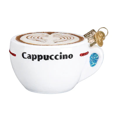 Cappuccino Glass Ornament