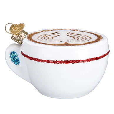 Cappuccino Glass Ornament