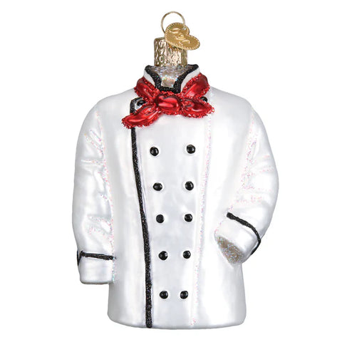 Chefs Coat Ornament, 4.25"