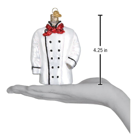 Chefs Coat Ornament, 4.25"