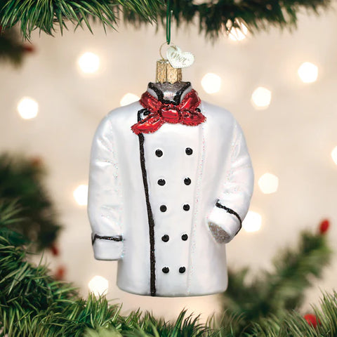 Chefs Coat Ornament, 4.25"