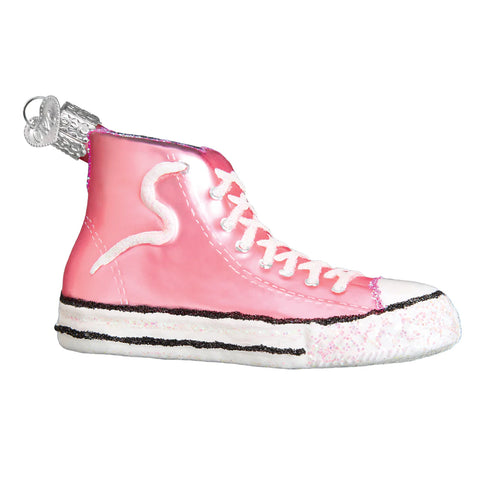 Pink High-Top Sneaker Ornament