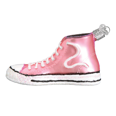 Pink High-Top Sneaker Ornament