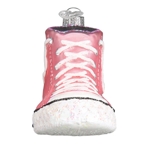 Pink High-Top Sneaker Ornament