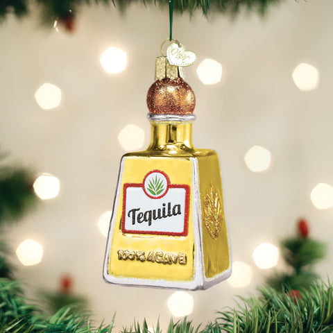 Tequila Bottle Ornament, 3.75"