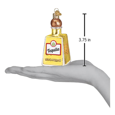 Tequila Bottle Ornament, 3.75"