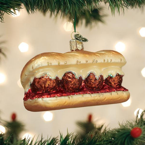 Meatball Sandwich Ornament