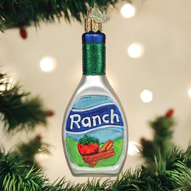 Ranch Dressing Glass Ornament