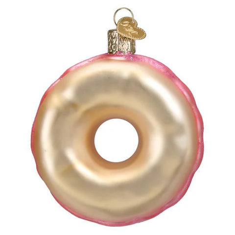 Pink Sprinkles Donut Ornament