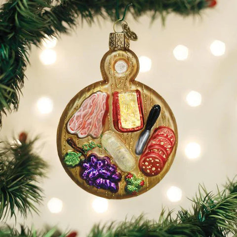 Charcuterie Board Ornament, 4.25"