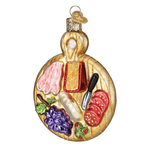 Charcuterie Board Ornament, 4.25"