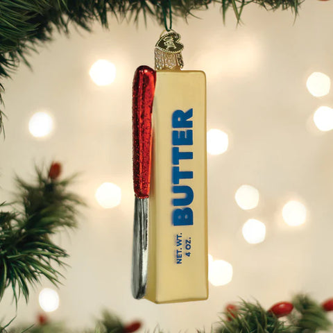 Stick of Butter Ornament, 4.5"