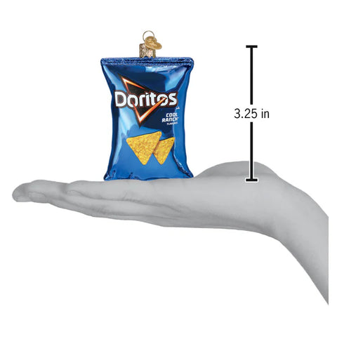 Doritos Cool Ranch Chips Glass Ornament