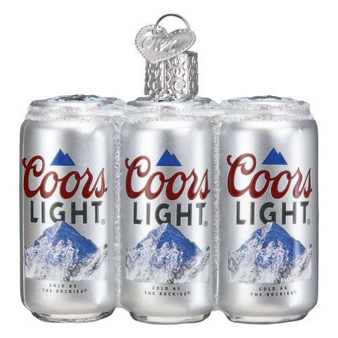 Coors Light Six Pack Ornament