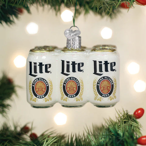 Miller Light Six Pack Ornament