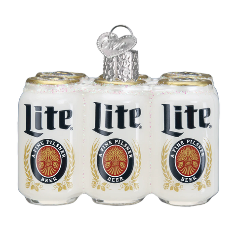 Miller Light Six Pack Ornament