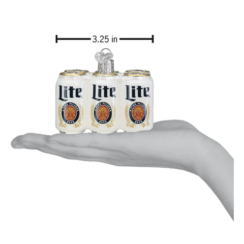 Miller Light Six Pack Ornament