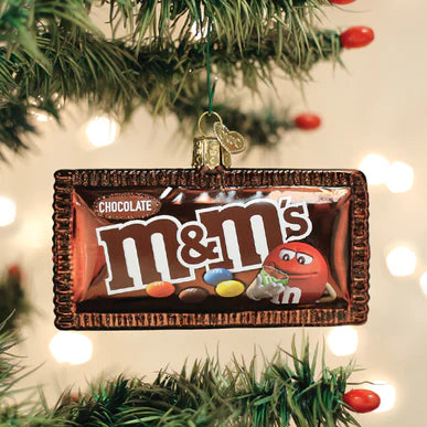 M&M's Milk Chocolate Glass Ornament