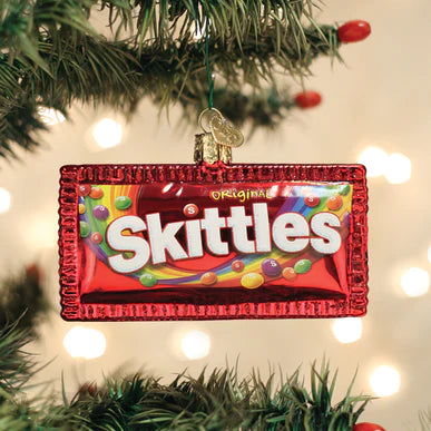 Skittles Glass Ornament