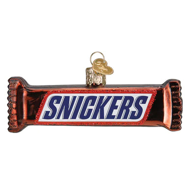 Snickers Glass Ornament