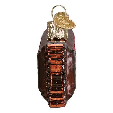 Snickers Glass Ornament
