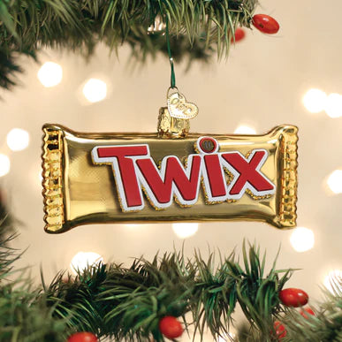 Twix Glass Ornament