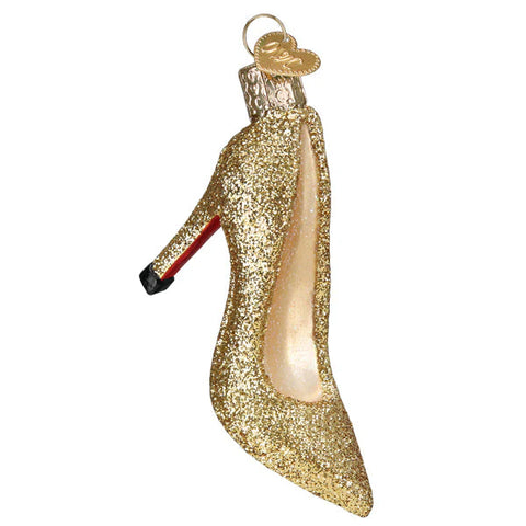 Glam Heel Ornament, 4"