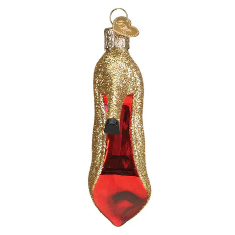 Glam Heel Ornament, 4"