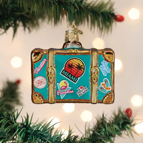 Miami Suitcase Ornament