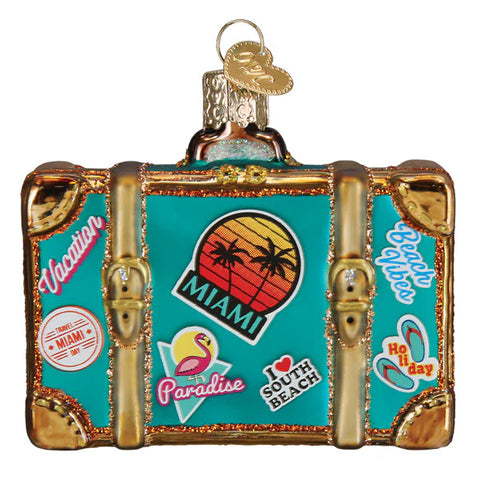 Miami Suitcase Ornament