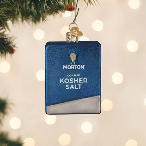 Morton Kosher Salt Box Ornament, 3"