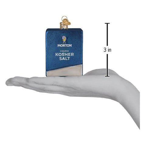 Morton Kosher Salt Box Ornament, 3"