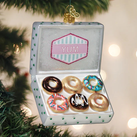 Box Of Donuts Ornament, 4.75"