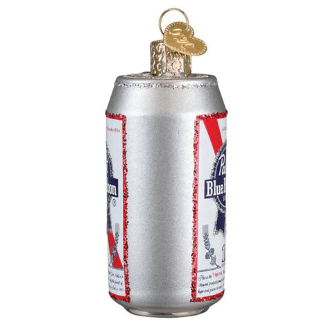 Pabst Blue Ribbon Beer Can Ornament, 3.25"
